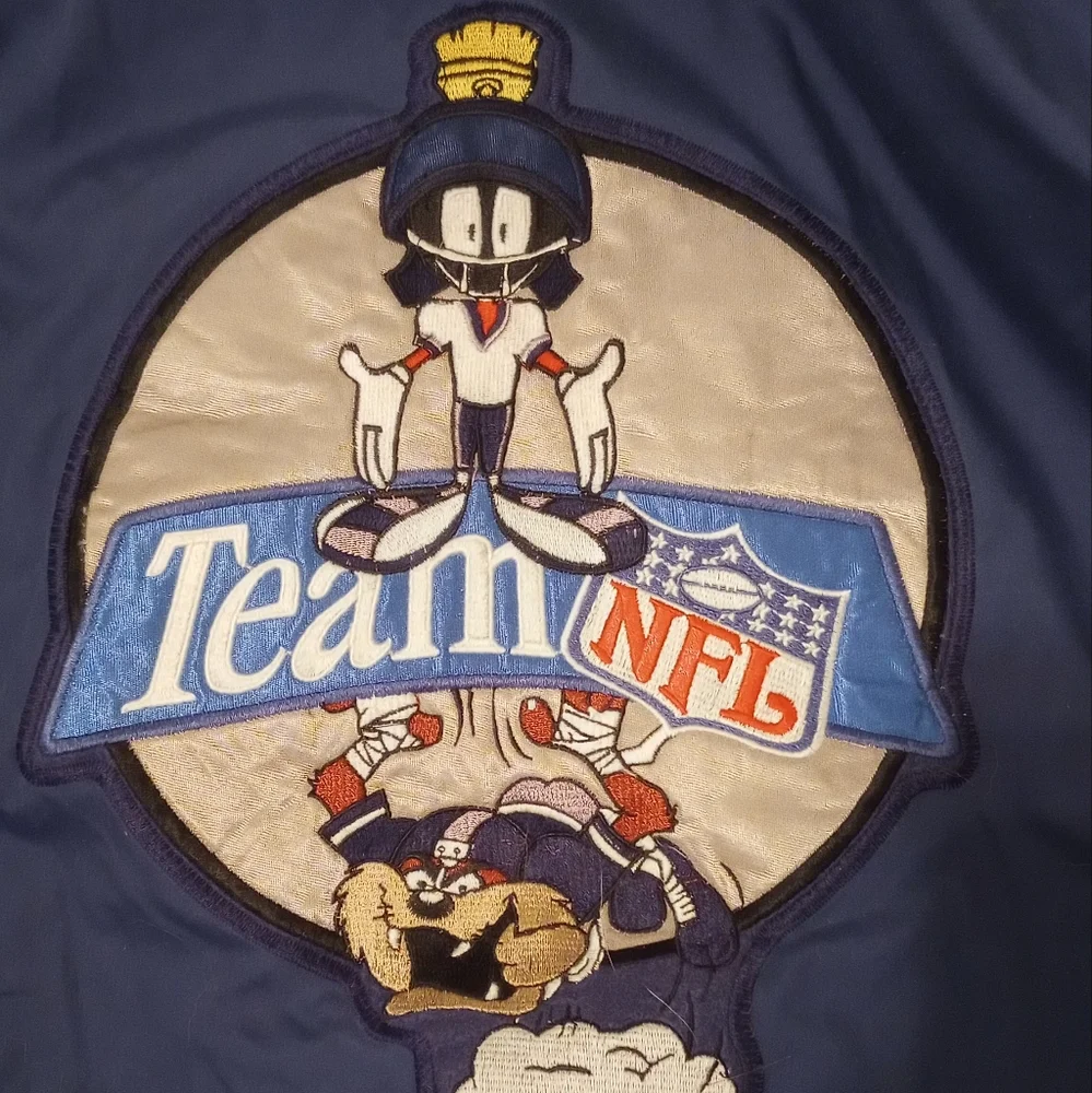 Dallas Cowboys NFL Marvin The Martian  Looney Tunes Vintage Jacket - Picture 5 of 9